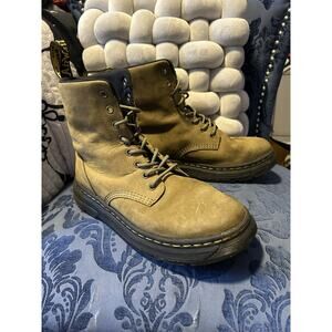 Dr Martens Grey Beige Suede Crewson Size 10/EU 42